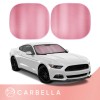 BDK Metallic Pink Quality Reflective Polyester Pop Up Car Windshield