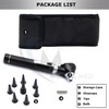 MuskalMed MuskLife Otoscope Set with Extra Disposable Specula Tips, Black
