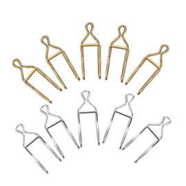 PACKOVE 50pcs Pocket Watch Chain Clasps DIY Metal Clips for Cowboy Chains Smooth Durable Accessories with Classic White K Antique Finish for Crafting and Repair