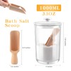 1000ML/33OZ Acrylic Bath Salt jar with Scoop Bath Salt Containers