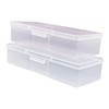 SAFIGLE 4Pcs Manicure Tool Box Nail Art Organizer Storage Containers