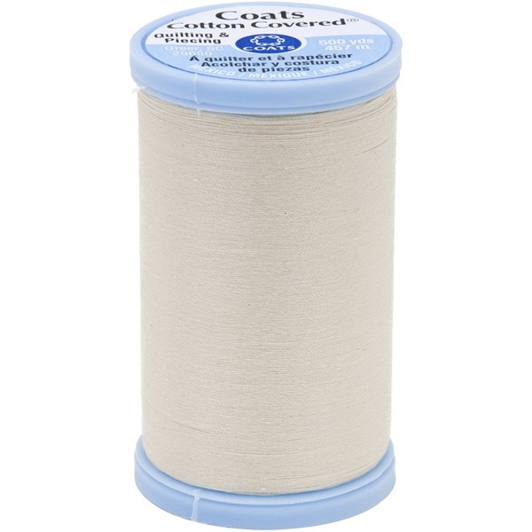 Coats Cotton Covered Quilting and Piecing Thread, 500-Yard, Natural