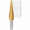 NUZAMAS 3 HSS Titanium Step Drill Bit Set with Automatic