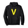 Creative Bold Yellow Letter V - Design Alphabet - Marker
