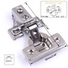 20 Pack Soft Close Cabinet Door Hinges for 1/2" Partial