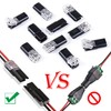 Car Cable Connector, 2-pin, 12 pieces, pluggable cable connection, 18-22AWG