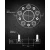EVIL ENERGY 5x108 Wheel Spacers 1 inch Compatible for Ford