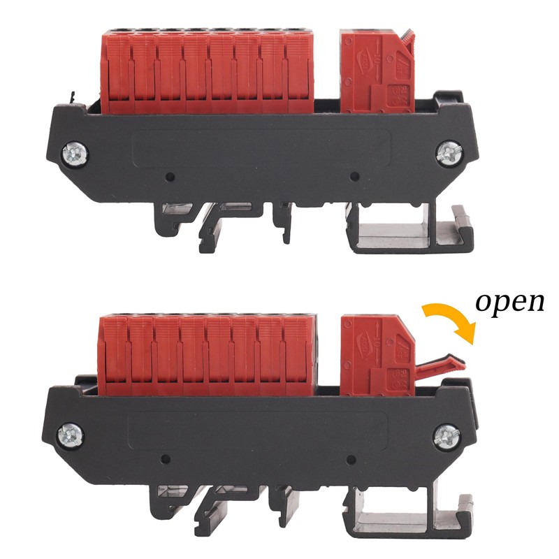 Jienk 300V DC10A 2 in 8 Out Power Distribution Module,