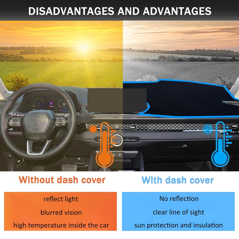 Dash Cover for Honda Accord Accessories 2023 2024 2025 2026