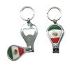 3QUZ 12 Pack Mexican Keychain Souvenirs Metal Keychain Ring Bundle