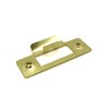 Brassed Strike Plates Single for Mortise Lock or Tubular Latch