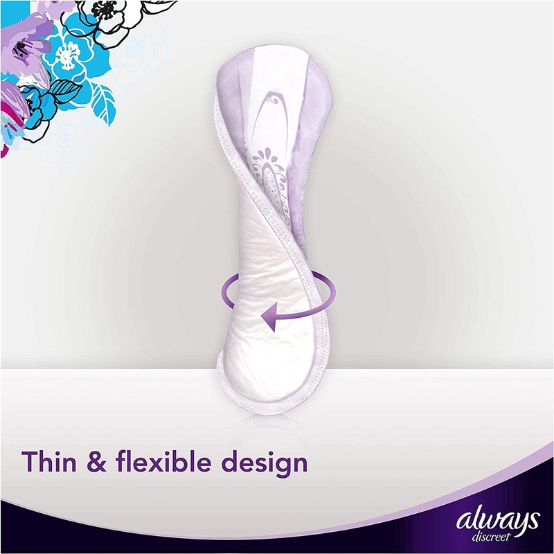 Always Discreet Incontinence Pads, Maximum, Regular Length, 48 ea -
