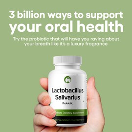 Lactobacillus Salivarius Probiotic Supplement 240 Tablets 3 Billion CFU Probiotics for Men & Women Supports Dental, Digestive & Gut Health (240, Lactobacillus Salivarius)