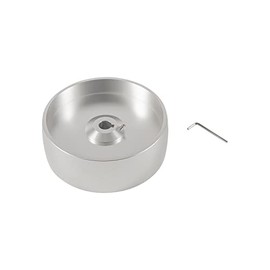 Manicar 2" x 72" Belt Grinder Wheel Aluminum Wheel Crowned for Knife Grinder 6" Drive 5/8" Bore