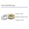 Kozelo 10pcs F2-6M Thrust Ball Bearings [2mm x 6mm x