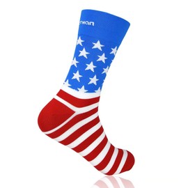 Mozen DVA-003 DVA-004 DVA-007 Cycle Socks, Long Socks, Blue (Set of 2), blue