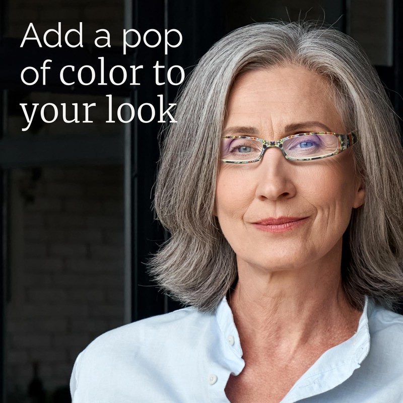 Gaoye +3.0 Readers for Women, Blue Light Blocking Reading Glasses,
