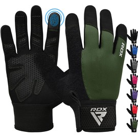 RDX Weight Lifting Gloves Gym Workout, Full Finger Touch Screen, Breathable Anti Slip Padded Palm Protection, Fitness Strength Training Powerlifting HIIT WOD Exercise, Men Women Home Gym Cycling