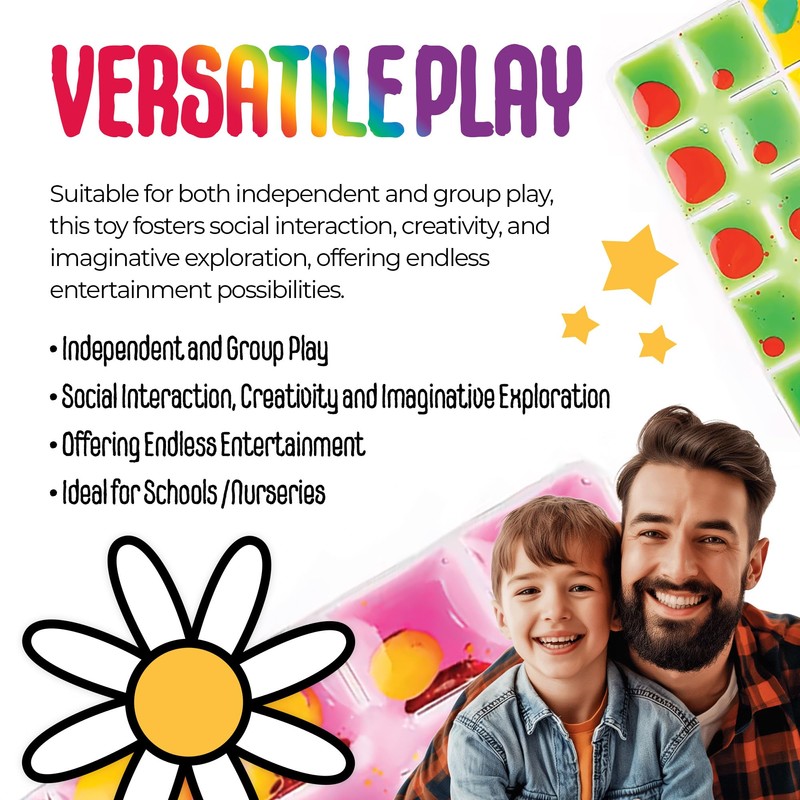 MagicMeadow Translucent Sensory Liquid Toy | Stress Relief Shapes Designed