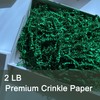 2 LB Dark Green Crinkle Paper Filler Shred Easter Grass