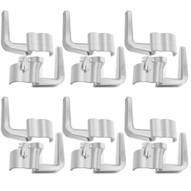 HASMX Cord Handle Hook Set Simple Attaching Hook for Eureka Sanitaire 53574 Upright Vacuum, Vacuum Cord Hook Clip Beige (6-Pack)