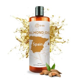Aceite de Almendras Dulces (16 oz) Aceite de Almendras Dulces para la Piel Aceite Transportador Aceite de Almendras para el Cabello Transportador     