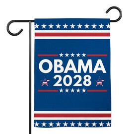 TODOLIA (12"x18") Obama 2028 Garden Flag Double Sided, Barack Obama For President 2028 Outdoor Decoration Yard House Porch Patio, Political Democracy Democrat Gift For Family, Friends (no flagpole)