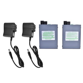 2 Pcs Ethernet Converter Single Mode Single Core RJ45 Gigabit