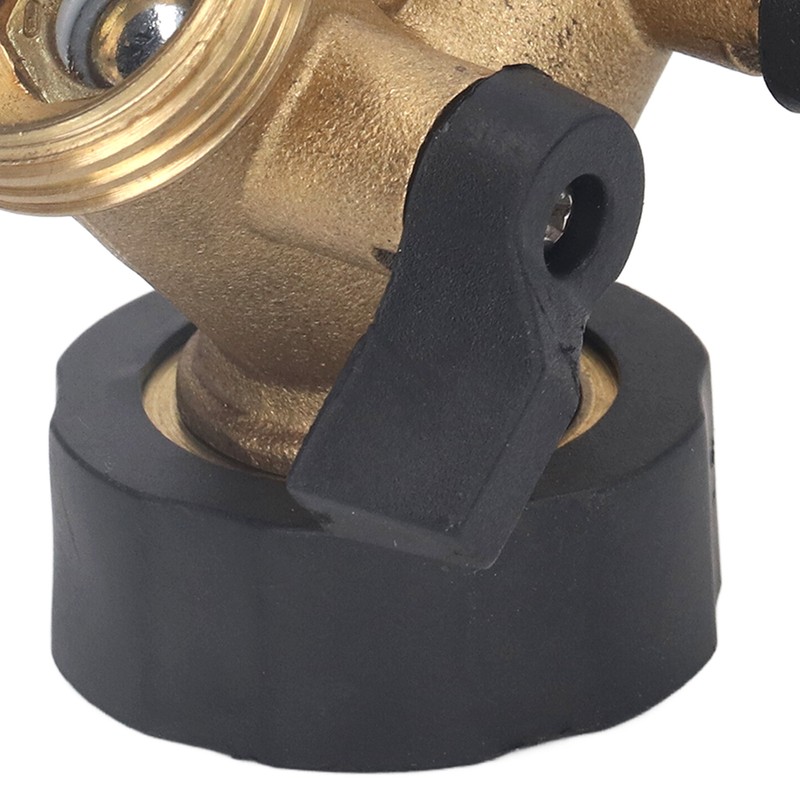 2 Way Ball Valve Durable Brass Plastic Valve Switch 3/4in