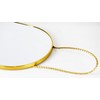 YCHMIR Oval Frameless Wall Mirror, Gold, Oval Shape, for Bathrooms