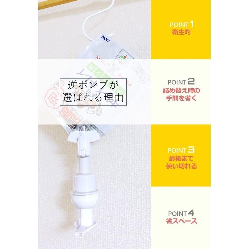 Refill Hanging Reverse Pump Bathroom Shampoo Conditioner Body Soap Refill