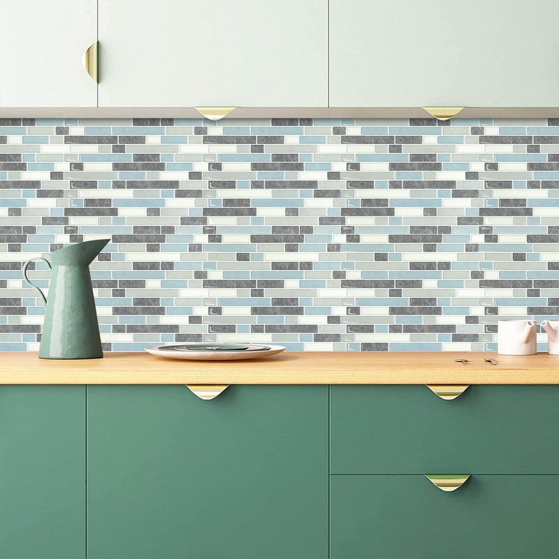 STICKGOO Thicker Design Peel and Stick Tile Backsplash, 12”×12”Stick on