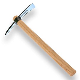 GETYIYI Pickaxe Garden Hoe Pick Axes for Digging Weeding Mattock Hoe 16-Inch Ice Axe Stainless Steel Hoe with Hardwood Handle