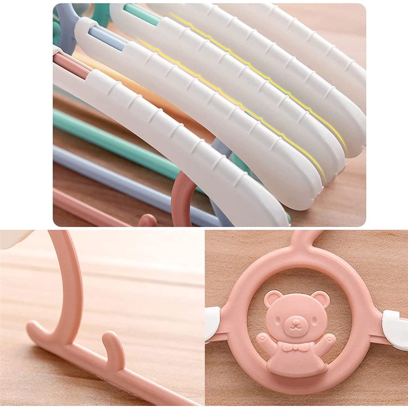 Spesh Pack of 20 Children's Clothes Hangers, 28-36 cm, Adjustable