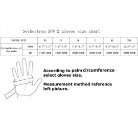 Seibertron SPW-2 Carbon Fibre Hard Knuckle Waterproof Touchscreen Leather Motorcycle Gloves Black XS