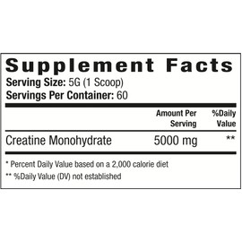 Swolverine Creatine Monohydrate  Micronized Creatine Monohydrate Powder, Build Power, Strength, and Performance (Unflavored, 60 Servings)             