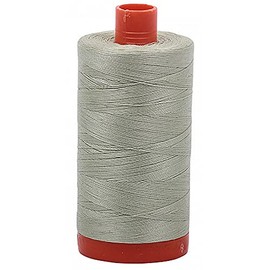Aurifil Mako Cotton Thread Solid 50wt 1422yds Spearmint, Red