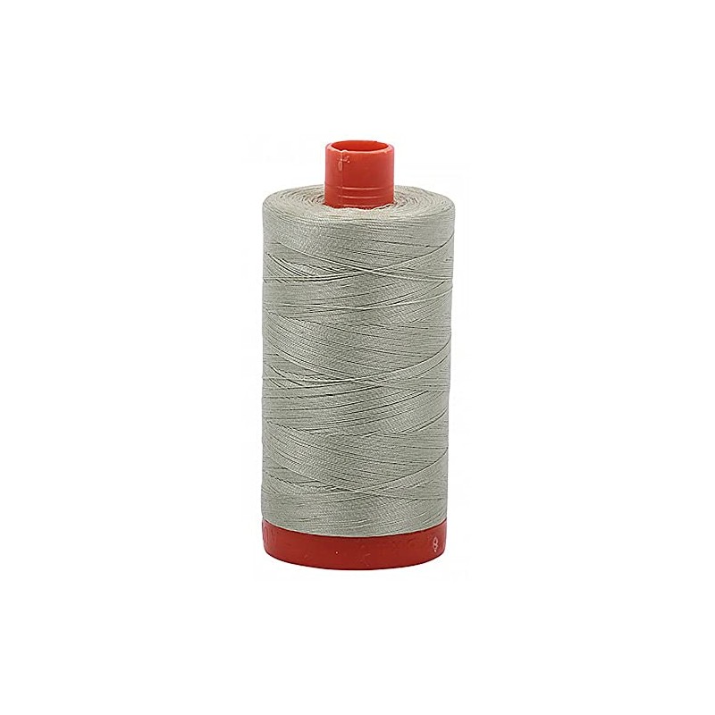 Aurifil Mako Cotton Thread Solid 50wt 1422yds Spearmint, Red