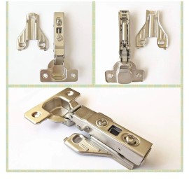 ELYSIAN 2 Piece Clip on Soft Close Hinges 105 Degree Self Close for Frameless Cabinet