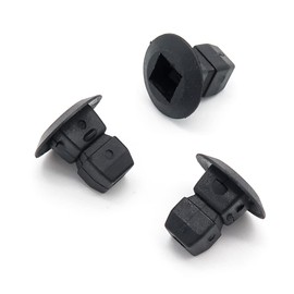 VVO Fasteners- Black Plastic Radiator Surround & Air Guide Panel Clips for Volkswagen Scirocco, Passat, (Pack of 10)