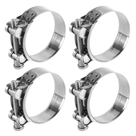Laroal Stainless Steel 201 Heavy Duty Hose Clamp 68-73mm Metal Hose Clamp for Automotive Industrial Pipes and Machinery