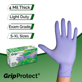 GripProtect Precise Nitrile Exam Gloves | 4 Mil | Chemo-Rated | (Medium, 1,000)
