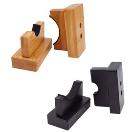 AHANDMAKER Baseball Bat Display Stand, Set of 2 Baseball Bat Display Cases, Baseball Bat Horizontal Rack for Horizontal Display, 2 Colors