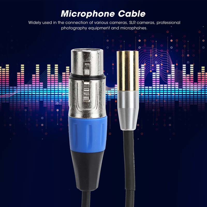 Mini XLR 3 Pin Male to 3 Pin Female Audio