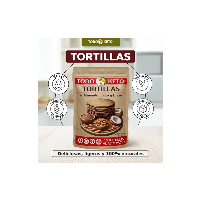 Tortillas De Almendra Keto Low Carb