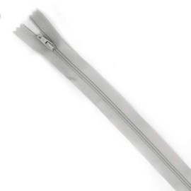 Plush Addict No.3 Close Ended Strong Nylon Zip Fastener for Sewing, Crafts, Clothing and Accessories - Silver Grey - 8" / 20cm