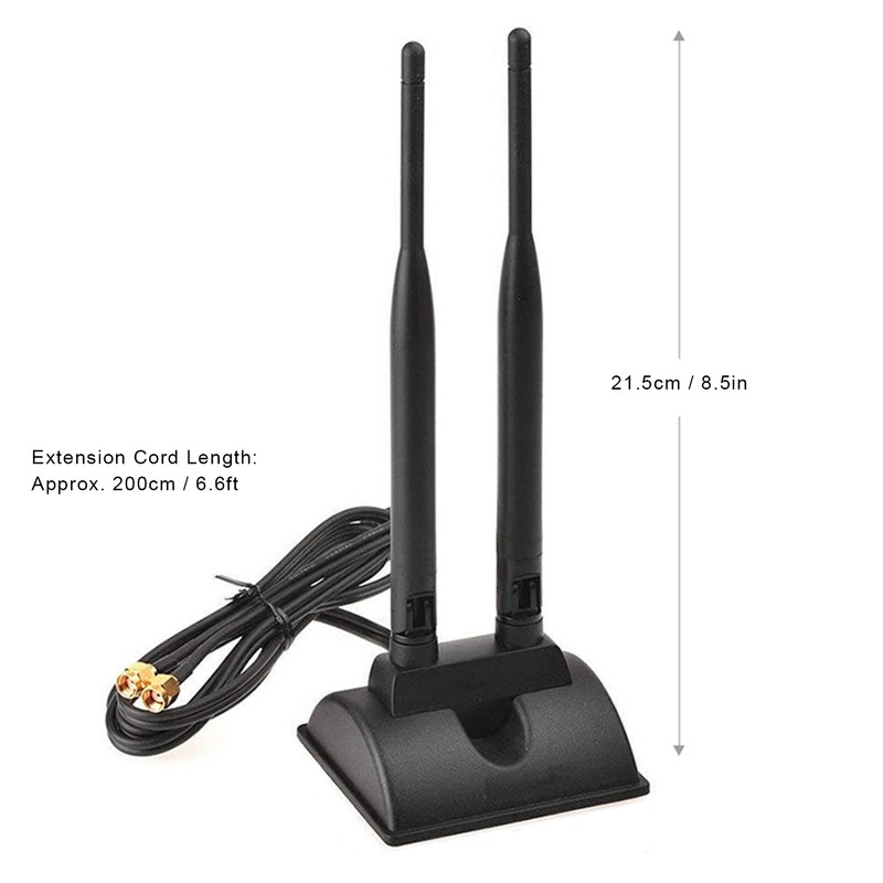 WiFi Antenna 2.4G/5G Dual Band 6DBI RPSMA Kit for Wireless