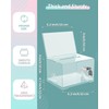Uniclife Acrylic Donation Box with Lock and Sign Holder Clear