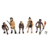 Miniblings 5pcs Evolution Of Man Figures Figurines Human History Neanderthal