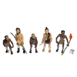 Miniblings 5pcs Evolution Of Man Figures Figurines Human History Neanderthal Humanity